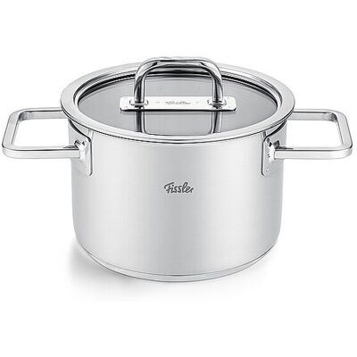 FISSLER Kochtopf mit Glasdeckel VISEO PRO 16cm/1,9l Edelstahl silber B FISSLER Kochtopf mit Glasdeckel VISEO PRO 16cm/1,9l Edelstahl silber B