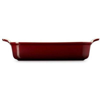 Le Creuset Garnet 32cm Rechteckige Tiefe Auflaufform - Hitzebeständig Le Creuset Garnet 32cm Rechteckige Tiefe Auflaufform - Hitzebeständig