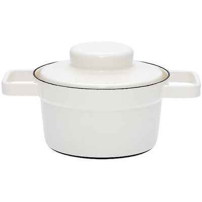 Riess Weiße Emaille Kochtopf - Aromapot - 16cm 0,75L - Töpfe Riess Weiße Emaille Kochtopf - Aromapot - 16cm 0,75L - Töpfe