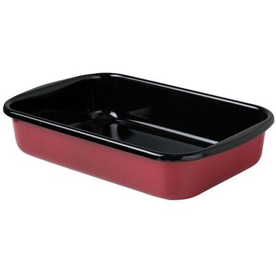 Riess Rote Emaille Kochgeschirr-Set - 35x23cm - Ofenfest Riess Rote Emaille Kochgeschirr-Set - 35x23cm - Ofenfest