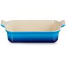 Le Creuset Rechteckige Auflaufform Tradition Aus Steinzeug 26x19cm Azure Blau Eg