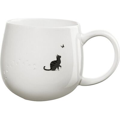 ASA SELECTION Henkelbecher 0,4l MAGU-FOOTPRINTS Cat weiss B ASA SELECTION Henkelbecher 0,4l MAGU-FOOTPRINTS Cat weiss B