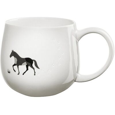 ASA SELECTION Henkelbecher 0,4l MAGU-FOOTPRINTS Horse weiss B ASA SELECTION Henkelbecher 0,4l MAGU-FOOTPRINTS Horse weiss B