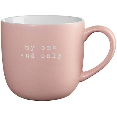 ASA SELECTION Henkelbecher MY ONE AND ONLY 600ml Rosa rosa B ASA SELECTION Henkelbecher MY ONE AND ONLY 600ml Rosa rosa B