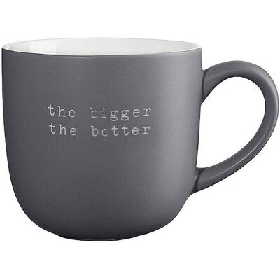 ASA SELECTION Henkelbecher THE BIGGER THE BETTER 600ml Grau grau B ASA SELECTION Henkelbecher THE BIGGER THE BETTER 600ml Grau grau B