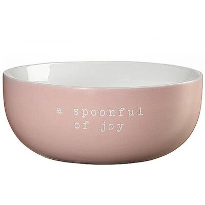ASA SELECTION Schale ITS A SPOONFUL OF JOY 16cm Rosa rosa B ASA SELECTION Schale ITS A SPOONFUL OF JOY 16cm Rosa rosa B