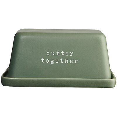 ASA SELECTION Butterdose 16x11x7,5 cm BUTTER TOGETHER Gruen olive B ASA SELECTION Butterdose 16x11x7,5 cm BUTTER TOGETHER Gruen olive B