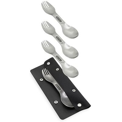 Black+blum Göffel Set 4-Tlg. Edelstahl Silber Ol-Spo-01 - Besteck-Set Black+blum Göffel Set 4-Tlg. Edelstahl Silber Ol-Spo-01 - Besteck-Set