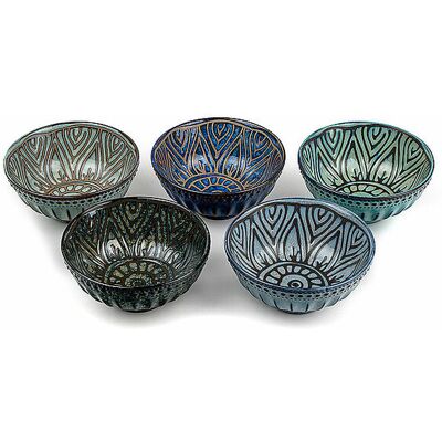 BREDEMEIJER Teebecher JARA 5er Set Porzellan / Bunt bunt B BREDEMEIJER Teebecher JARA 5er Set Porzellan / Bunt bunt B