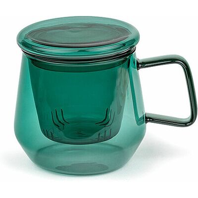 BREDEMEIJER Teekanne TEA FOR ONE LIVORNO 0,35l Glas Jadegreen grün B BREDEMEIJER Teekanne TEA FOR ONE LIVORNO 0,35l Glas Jadegreen grün B