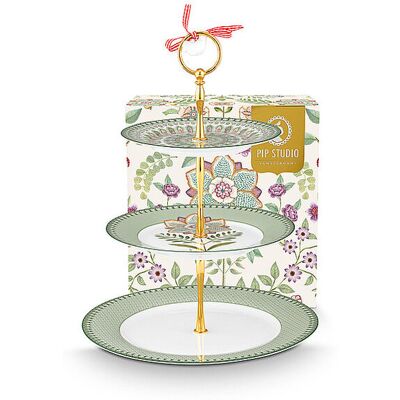 PIP STUDIO Etagere 3-stufig LILY&LOTUS Light Green hellgrün B PIP STUDIO Etagere 3-stufig LILY&LOTUS Light Green hellgrün B