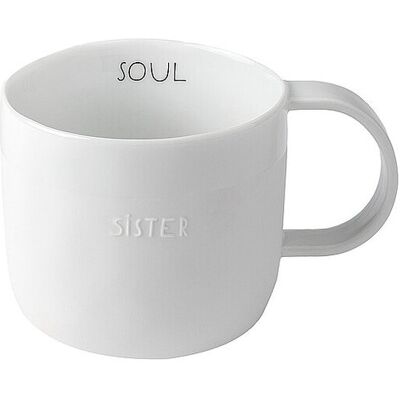 RAEDER Tasse 300ml GUTEN MORGEN Soul Sister weiss B RAEDER Tasse 300ml GUTEN MORGEN Soul Sister weiss B