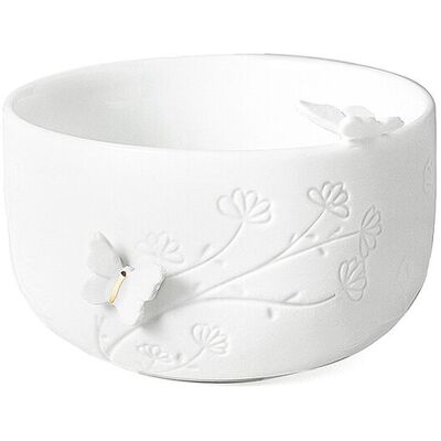 RAEDER Schale klein SCHMETTERLING 9x5,5cm Weiss weiss B RAEDER Schale klein SCHMETTERLING 9x5,5cm Weiss weiss B