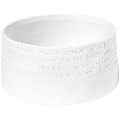 RAEDER Schale RAUMPOESIE 13x6cm Frühstück weiss B RAEDER Schale RAUMPOESIE 13x6cm Frühstück weiss B