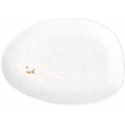RAEDER Schale klein DIE FERNE 19x13,5cm weiss B RAEDER Schale klein DIE FERNE 19x13,5cm weiss B