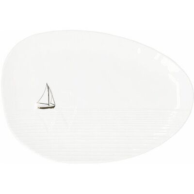 RAEDER Schale gross HORIZONT 23,8x16,5cm weiss B RAEDER Schale gross HORIZONT 23,8x16,5cm weiss B