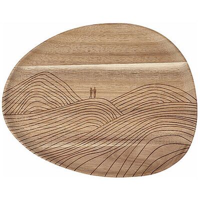 RAEDER Tablett FERNWEH 30x23cm weiss B RAEDER Tablett FERNWEH 30x23cm weiss B