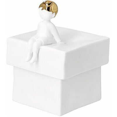 RAEDER Dose JUNGE 9,5x8x12cm weiss B RAEDER Dose JUNGE 9,5x8x12cm weiss B