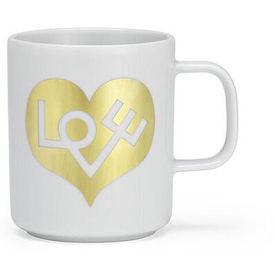 VITRA Henkelbecher - Tasse Coffee Mug Love Heart Gold gold B VITRA Henkelbecher - Tasse Coffee Mug Love Heart Gold gold B
