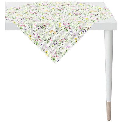 Apelt Mitteldecke SEASON 88x88cm Weiss/Blumen weiss B Apelt Mitteldecke SEASON 88x88cm Weiss/Blumen weiss B