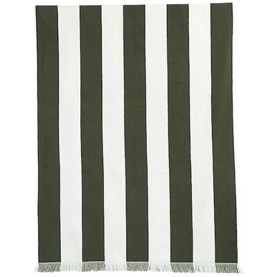 HAOMY Strandtuch 90x170cm Porto gestreift dunkelgrün B HAOMY Strandtuch 90x170cm Porto gestreift dunkelgrün B