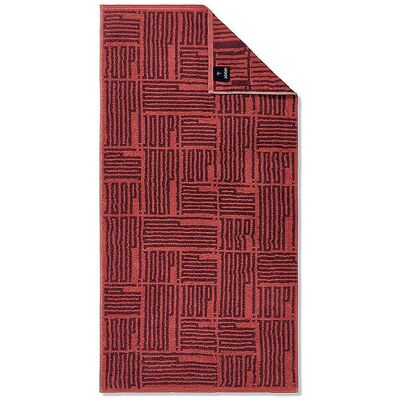 JOOP Handtuch 50x100cm BARS ALLOVER Siena rot B JOOP Handtuch 50x100cm BARS ALLOVER Siena rot B