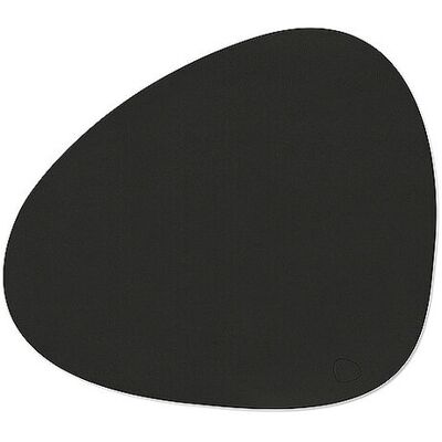 LIND DNA Leder-Platzset 37x44cm NUPO oval Black Ink schwarz B LIND DNA Leder-Platzset 37x44cm NUPO oval Black Ink schwarz B