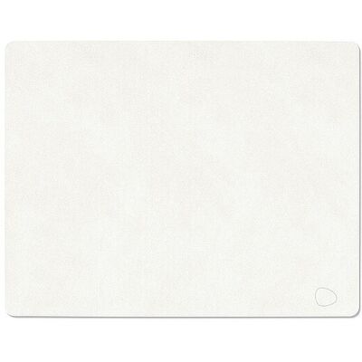 LIND DNA Leder-Platzset NUPO eckig 35x45cm Pure White weiss B LIND DNA Leder-Platzset NUPO eckig 35x45cm Pure White weiss B