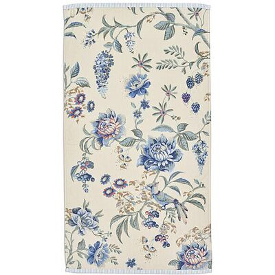 PIP STUDIO Handtuch 55x100cm SECRET GARDEN Weiss-Blau weiss B PIP STUDIO Handtuch 55x100cm SECRET GARDEN Weiss-Blau weiss B