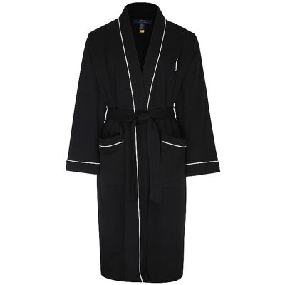 POLO RALPH LAUREN Bademantel Robe schwarz S/M M POLO RALPH LAUREN Bademantel Robe schwarz S/M M