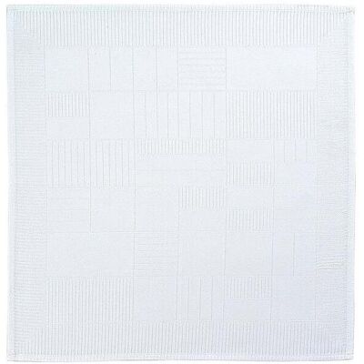 SANDER Mitteldecke Lexie Damast 95x95cm Weiss weiss B SANDER Mitteldecke Lexie Damast 95x95cm Weiss weiss B