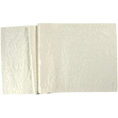 SANDER Tischläufer COMO DAMAST 50x140cm Creme beige B SANDER Tischläufer COMO DAMAST 50x140cm Creme beige B