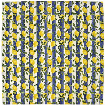 SANDER Mitteldecke LEMONTREE 85x85cm Zitronen gelb B SANDER Mitteldecke LEMONTREE 85x85cm Zitronen gelb B