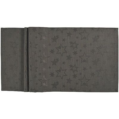 SANDER Weihnachts Tischdecke Cosmo 90x90cm Anthra grau B SANDER Weihnachts Tischdecke Cosmo 90x90cm Anthra grau B