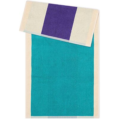 SUITE702 Handtuch 50x100cm COMBED COTTON Turquoise/Purple petrol B SUITE702 Handtuch 50x100cm COMBED COTTON Turquoise/Purple petrol B
