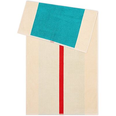 SUITE702 Duschtuch 70x140cm COMBED COTTON Red/Turquoise petrol B SUITE702 Duschtuch 70x140cm COMBED COTTON Red/Turquoise petrol B