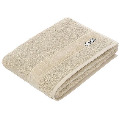 VOSSEN Duschtuch 67x140cm SLEEPY SNOOPY Tibet beige B VOSSEN Duschtuch 67x140cm SLEEPY SNOOPY Tibet beige B