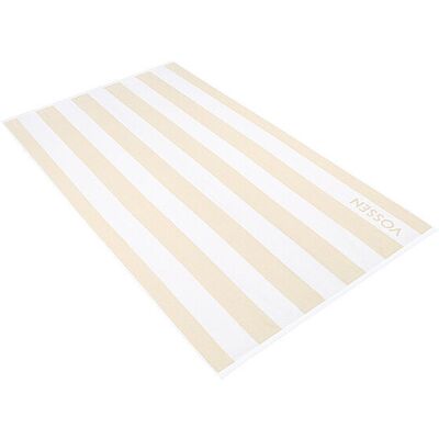 VOSSEN Velours-Strandtuch 100x180cm SIGNATURE Tibet beige B VOSSEN Velours-Strandtuch 100x180cm SIGNATURE Tibet beige B