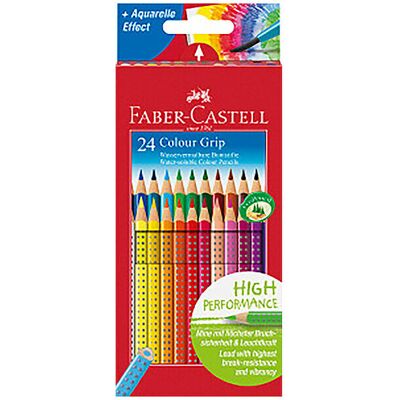 FABER-CASTELL Colour Grip Buntstift, 24er Kartonetui keine Farbe B FABER-CASTELL Colour Grip Buntstift, 24er Kartonetui keine Farbe B