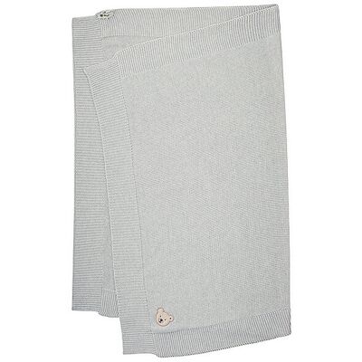 STEIFF Strickdecke hellgrau B STEIFF Strickdecke hellgrau B