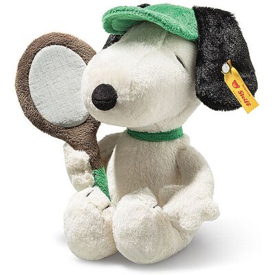 STEIFF Plüschtier SNOOPY TENNIS 22cm Weiss weiss B STEIFF Plüschtier SNOOPY TENNIS 22cm Weiss weiss B