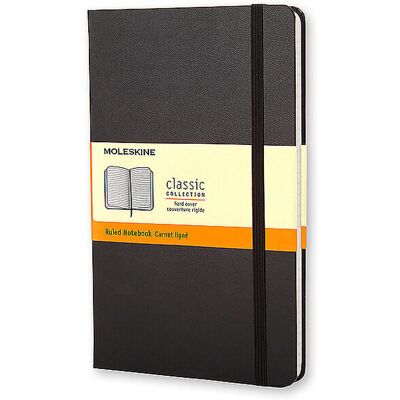 MOLESKINE Notizheft MOLESKINE liniert Large Hard Cover Schwarz schwarz B MOLESKINE Notizheft MOLESKINE liniert Large Hard Cover Schwarz schwarz B