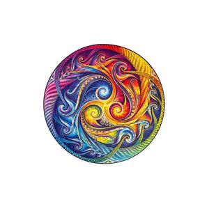UNIDRAGON Holzpuzzle - Mandala der Galaxien-Inkarnation L keine Farbe EG