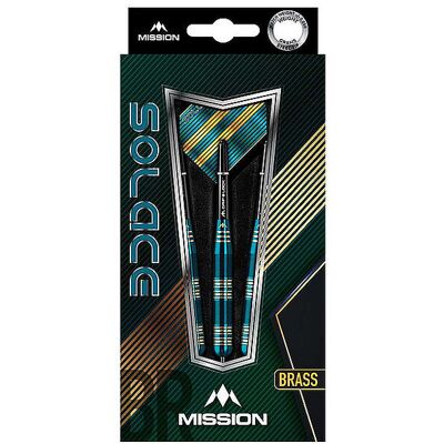 Mission Steeldart-Pfeile Solace M2 Brass 23g blau B Mission Steeldart-Pfeile Solace M2 Brass 23g blau B