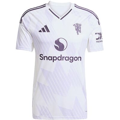 Adidas Herren Fußballtrikot Manchester United 25/26 Auswärts weiss M M Adidas Herren Fußballtrikot Manchester United 25/26 Auswärts weiss M M