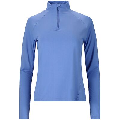 ATHLECIA Damen Fitnessshirt Grina 1/2 Zip blau 40 W ATHLECIA Damen Fitnessshirt Grina 1/2 Zip blau 40 W