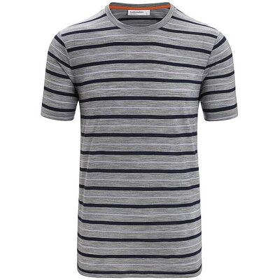 ICEBREAKER Herren Funktionsshirt Wave Stripe dunkelblau L M ICEBREAKER Herren Funktionsshirt Wave Stripe dunkelblau L M