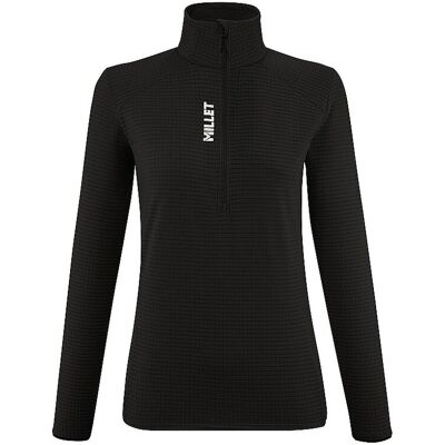 MILLET Damen Touren Zipshirt Intense Fleece schwarz L W MILLET Damen Touren Zipshirt Intense Fleece schwarz L W