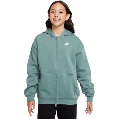NIKE Mädchen Kapuzenjacke Sportswear Club Fleece petrol XS B NIKE Mädchen Kapuzenjacke Sportswear Club Fleece petrol XS B