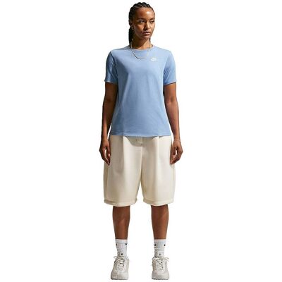 NIKE Damen T-Shirt Sportswear Club Essentials hellblau S W NIKE Damen T-Shirt Sportswear Club Essentials hellblau S W